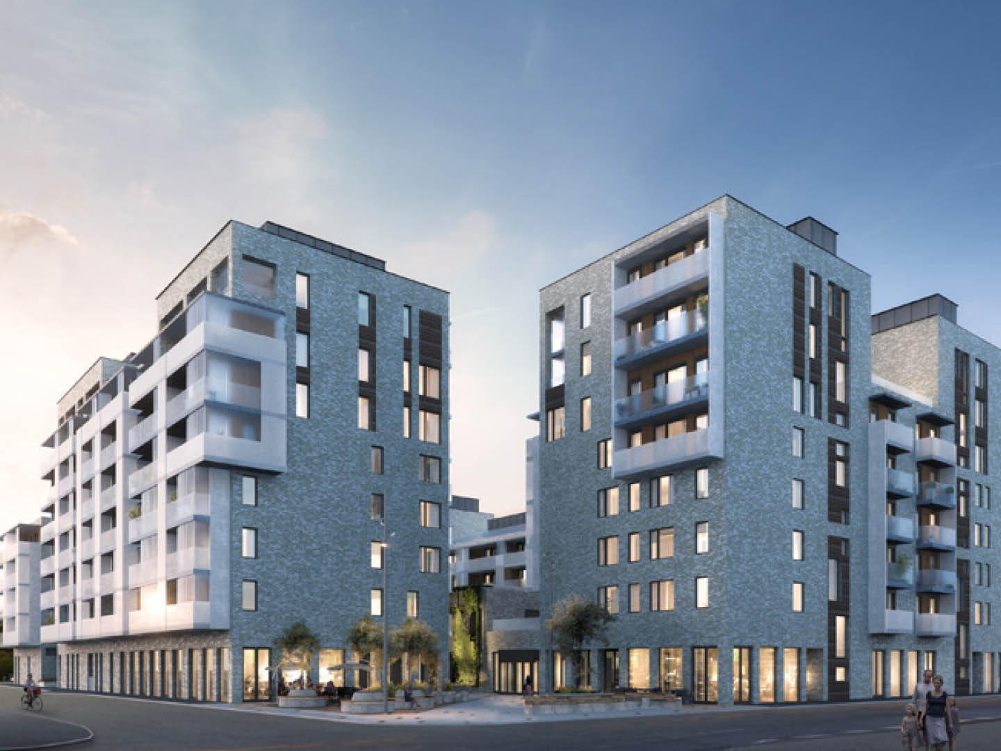 Fasade Engebrets Promenadem Thon Eiendom