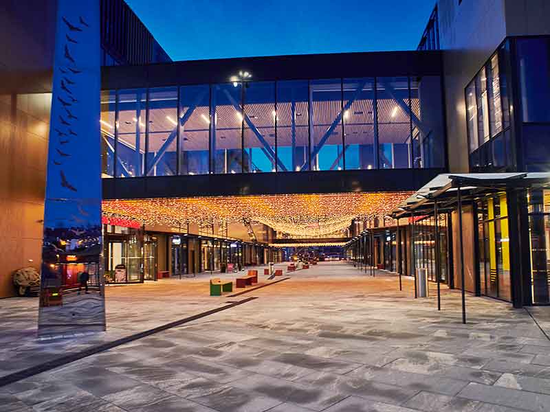 En gågate med spennende spisesteder blir en del av utbyggingen av Lagunen Storsenter i 2017.