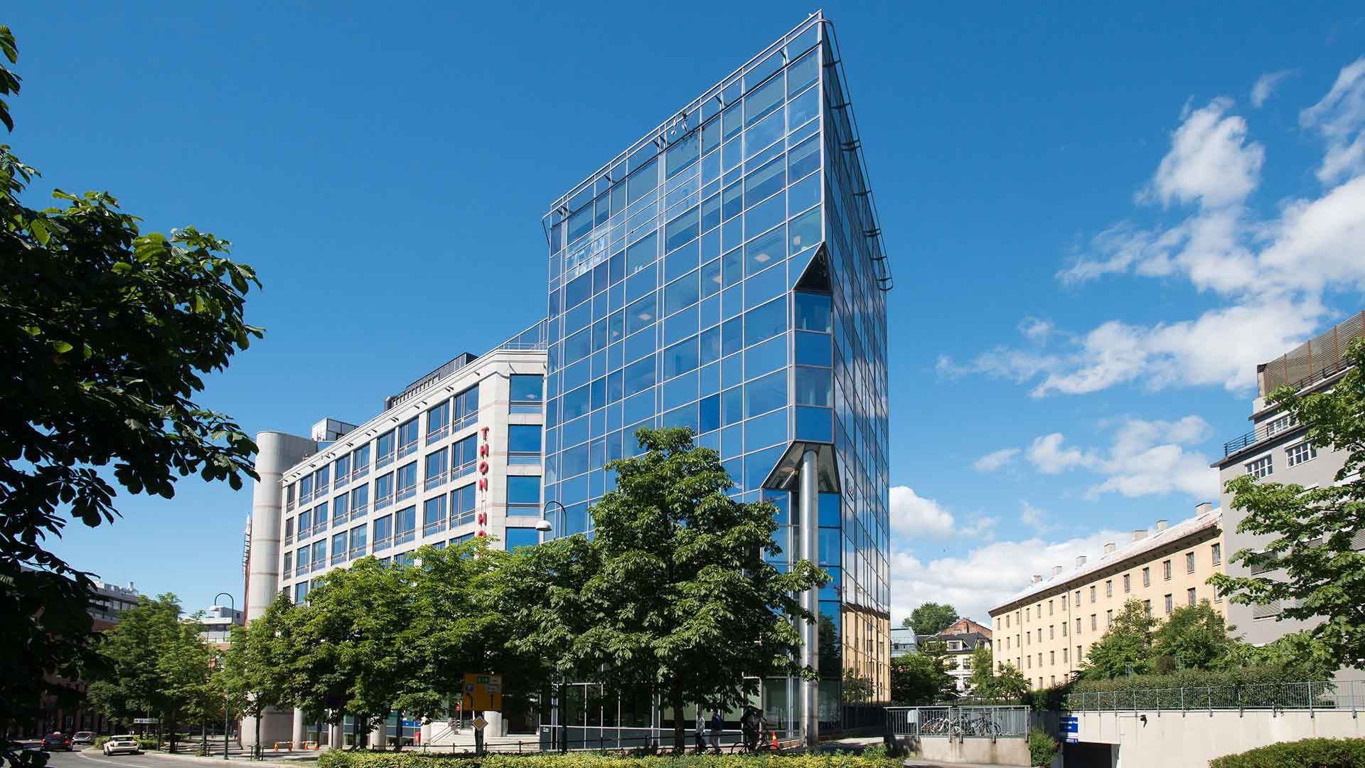 Fasadebildet av kontorbygg