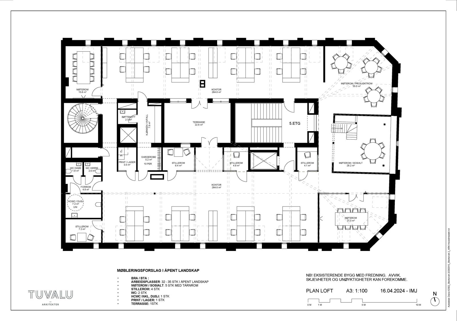 Planløsning 5.etg