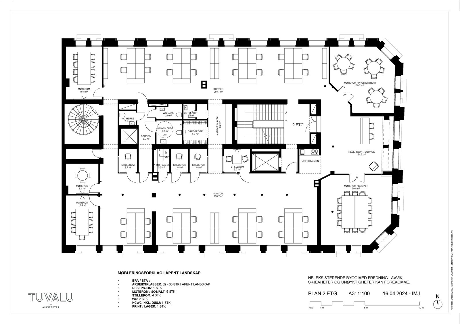 Planløsning 2.etg